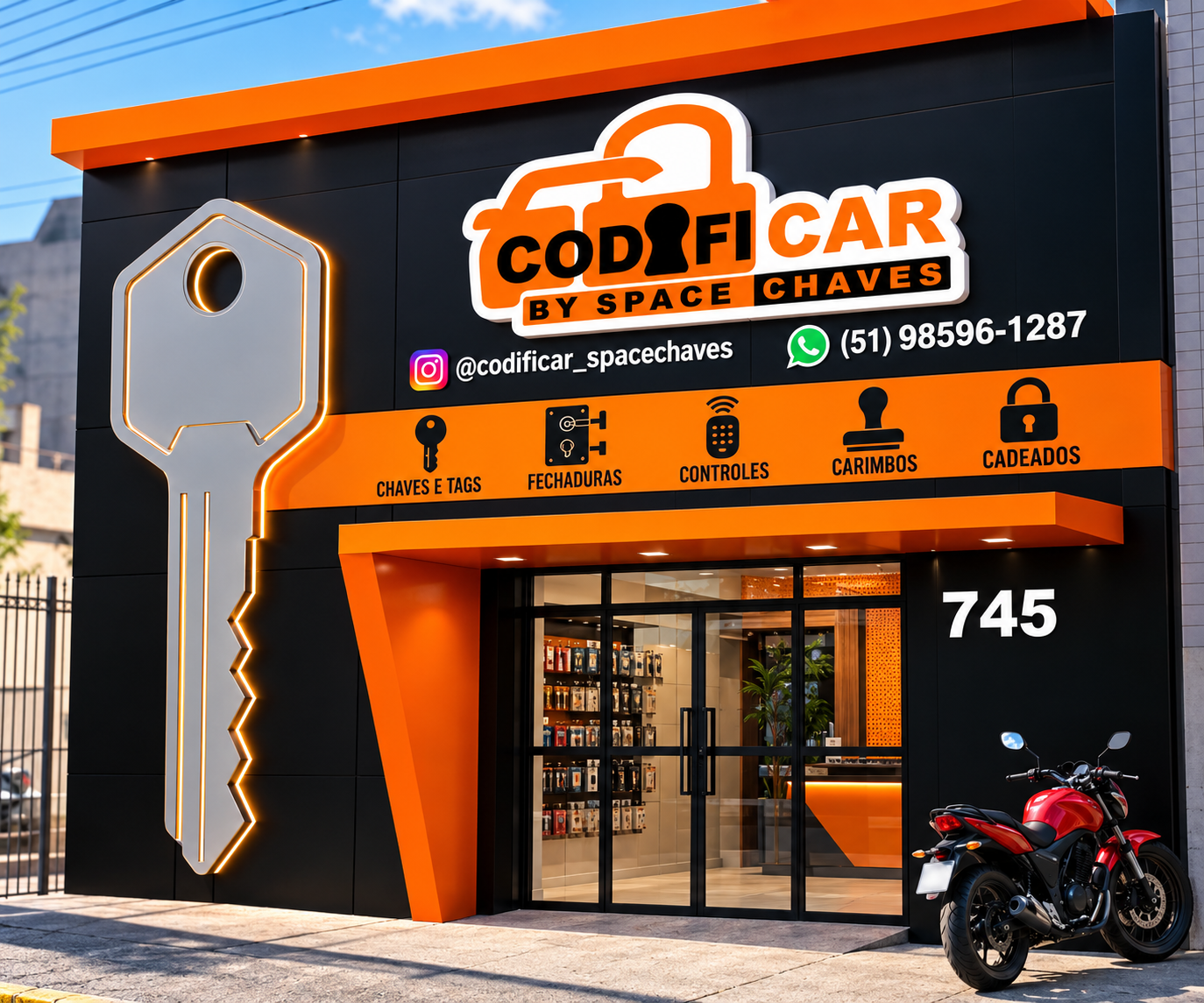 Fachada oficial da CODIFICAR BY SPACE CHAVES em Porto Alegre